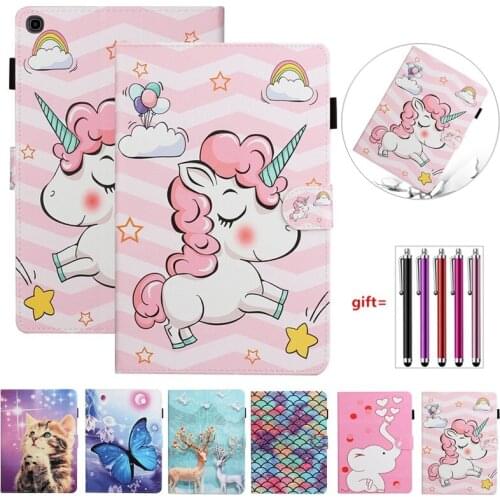 Cute Cartoon Cat Butterfly Unicorn Cover for Galaxy Tab A7 Lite Tablet Case for Samsung Galaxy Tab A7 Lite Case SM T220 T225