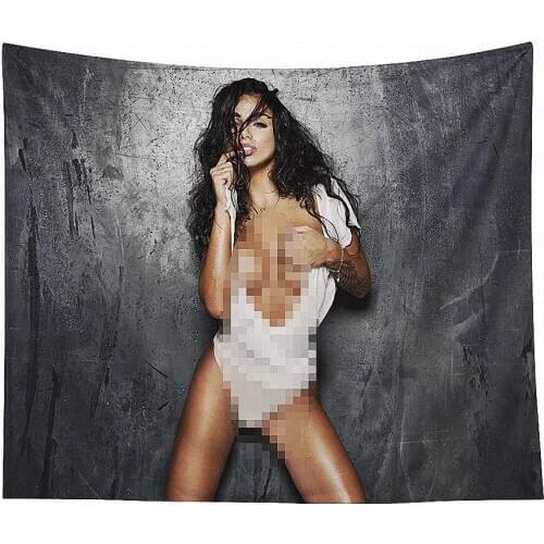 Fashion Girl background mural Sexy Beauty Tapestry Wall Hanging Blanket Home Decor Wall Cloth Window Tapestries Wall Carpet A1