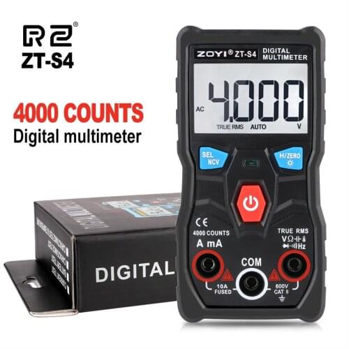 RZ Multimeter Digital Auto Analog Mini Multimeter AC 4000 Current True-RMS Pocket Multimeter Tester Multimeter Profesional