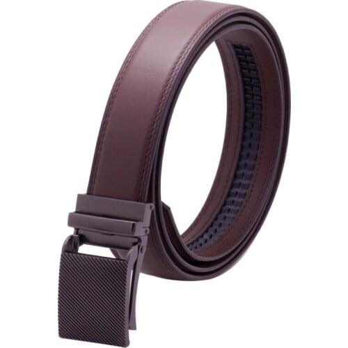 Mens Ratchet Comfort Click Genuine Leather Belt In Big Size