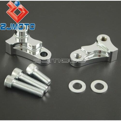 Chrome Motorcycle 1.75" Rear Drop Lowering Kit For Harley Dyna FXD Super Glide Wide Glide Street Bob Fat Bob Low Rider 06-2017