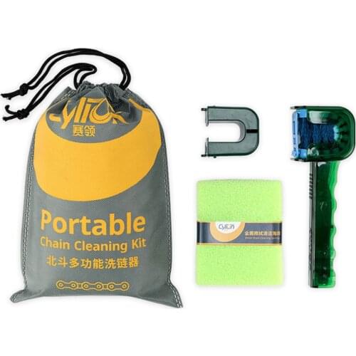 Machine Washer Brushes Kit MTB Bike Bicycle Chain Cleaner Cycling Cleaning Tools Easily Installation Personal Bicycle Parts