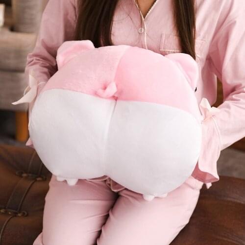40*40 cm Soft Pig Bottom Hand Warmer Plush Toy Stuffed Animal Hand Warmer Sofa Cushion For Children