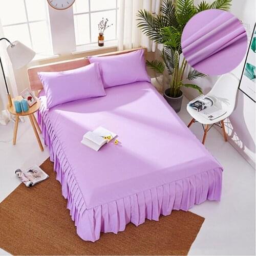 Twin/Full/Queen/King Bed Skirt Bedspread Home Hotel Bed Cover Bedding Skirt Mattress Protector Bedsheet Bed Skirt Couvre Lit