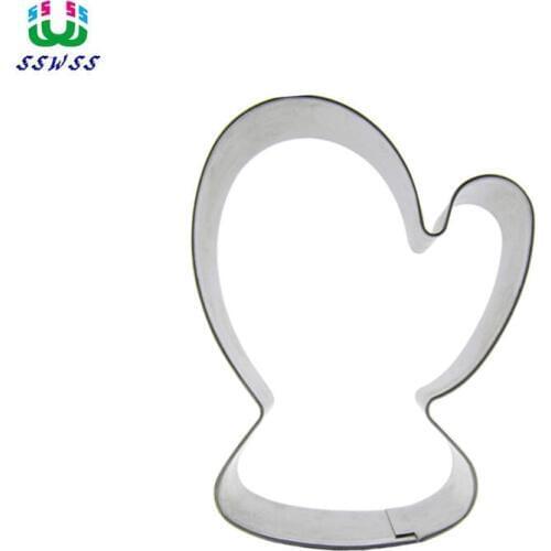 Christmas Gift Cake Cookie Biscuit Baking Mold,Christmas Gloves Shape Cake Decorating Fondant Cutters Tools,Direct Selling