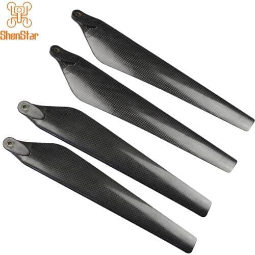 ShenStar 4x Carbon Fiber Folding 2880 Propeller Paddle CW CCW Prop No/with Clip for DJI E7000 for RC Agriculture Plant UAV Drone