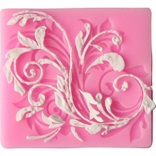 2016 New 1pcs Leaf Flower Lace 3D Silicone Cookie Cake Mold Biscuit Paste Candy Fondant Mould DIY Cake Decoration Bakeware