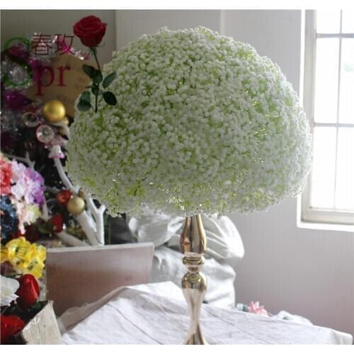 SPR-Free shipping!Babysbreath wedding road lead artificial flower ball wedding table flowers centerpiece flower wall decoration