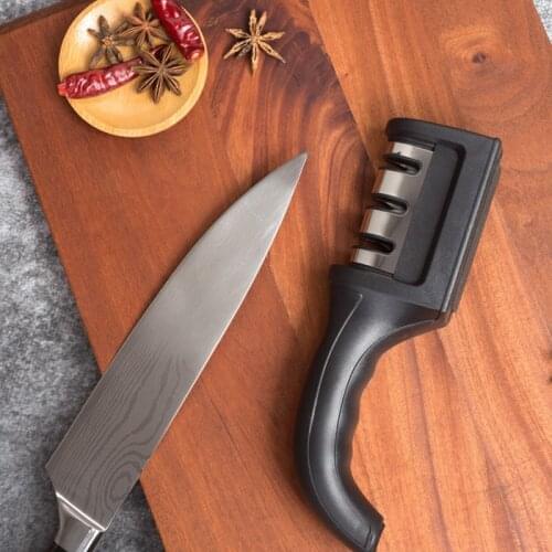 Knife sharpener Three stage ceramics sharpening stone coarsegeinding daily sharpening kitchen gadgets knives accessories