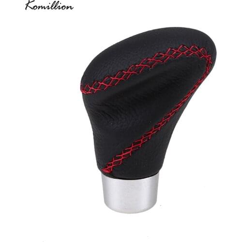 Universal Car Shift Knob Manual Transmission Leather Stick Lever Handbrake Cover Adapters Case Auto Replacement Interior Parts