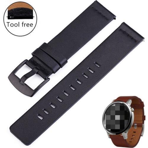 Cowhide Watchbands 18 20 22 24mm Women Men Quick Release For Samsung Gear S3 Genuine Leather Vintage Watch Band Strap