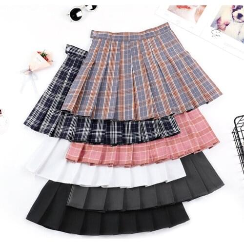 Slim Waist Casual Tennis Skirts school Vacation Summer High Waist Pleated Mini Skirt Pink Pleated Satin Skirt Womens Fashion