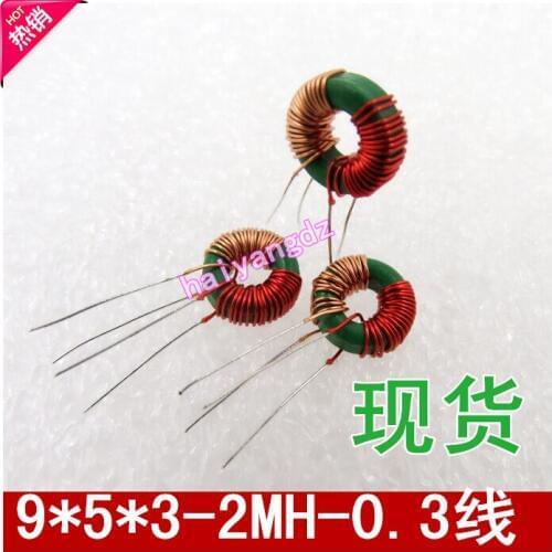 10pcs/9*5*3 0.3 Line 2MH 953 Annular inductance Magnetic ring Common mode inductors Mn Zn ferrite inductors