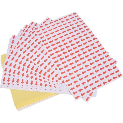 10800 Pcs Red Arrow Stickers Mistake Defectives Marking for Rework Stationery Stickers Office Supplies Accessories 10x12mm