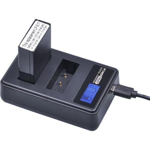 1X LP-E17 LPE17 LP E17 Batteries + LCD USB Dual Charger for Canon EOS M3 M5 M6 Rebel T6i T6s T7i 750D 760D 800D 8000D Kiss X8i