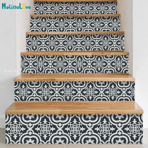 Ancient Graphic Tell History Stairs Stickers Six Murals Home Decoration Self-adhesive Elegant Decals Waterproof YT6261