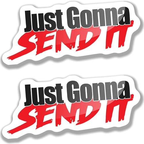 Car Stickers, Funny Car Stickers, Send it Sticker or Just Going to Send It Sticker, Funny Bumper Stickers 20*10CM