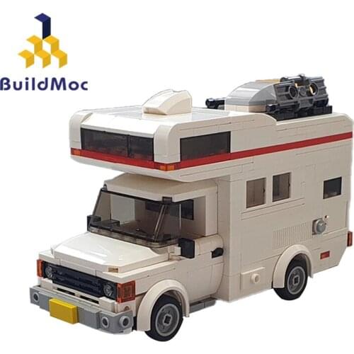 Buildmoc Technical Car Transit Camper Touring Car 514PCS Bricks MOC Model Building Blocks Toys for Children DIY Toy Kids Gifts