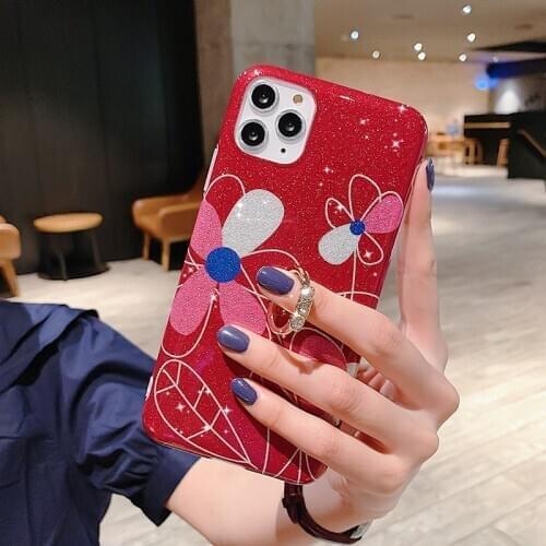Anti-lost Ring Case For Iphone 11 12 Case Luxury Fashion For Iphone 7 8 Plus SE2 X XR XS11 12 Mini Pro Max Case For Girls