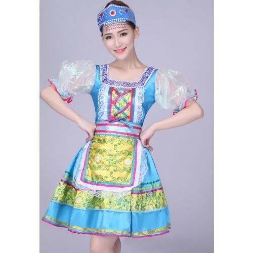 Girls Russia dance Dress Children Girls Kids Party Dress performance Costume