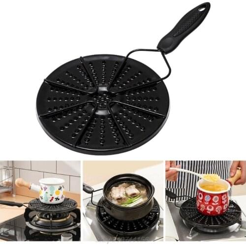 Home Stove Cooking Heat Conduction Plate Hob Heat Diffuser Simmer Ring Pan Mat J07 21 Dropship