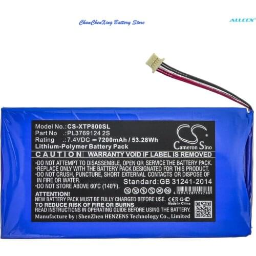 Cameron Sino 7200mAh Diagnostic Scanner Battery PL3769124 2S for XTOOL PS80,X7,EZ500,X100 Pad 2,i80 Pad,X100 Pad 2 Pro,PS80E