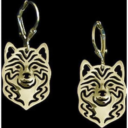 New Trendy Shiba Inu Drop Earrings Gold Silver Color Plated Animal Dog Earrings For Women Gift Aros From India