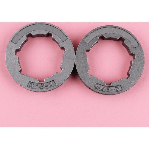 2pcs/lot Sprocket Rim For Homelite 150 330 350 360 410 450 550, Super XL, XL-12 Chainsaw 3/8 Pitch 7 Teeth Standard Spline 22mm