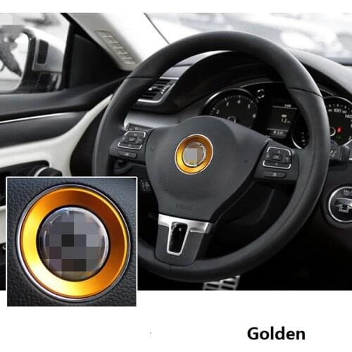 Car Steering Wheel Decoration Trim Ring Cover For Volkswagen Golf 6 Golf 7 Tiguan Passat B7 Touran