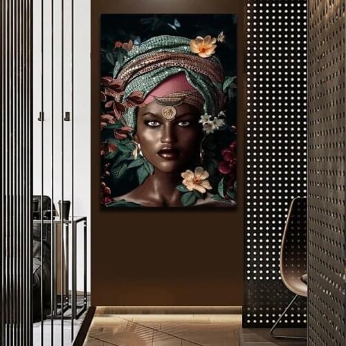 Poster and Canvas African Women Modern Painting Wall Art HD Print Popular Nordic Living Room Home Decor
