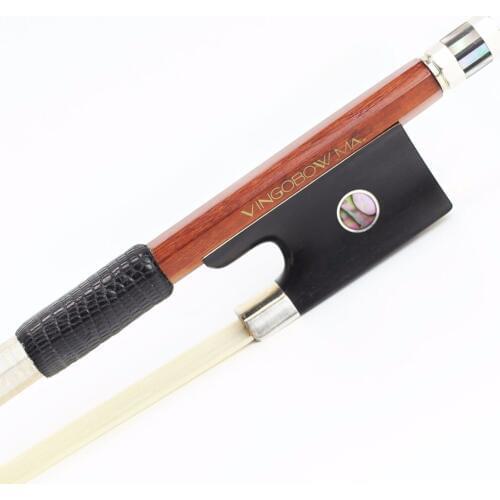 880V 4/4 Full Size Master Pernambuco VIOLIN BOW Ebony Frog with 100% Silver Natural Horsehair Straight Violin Parts Accessories