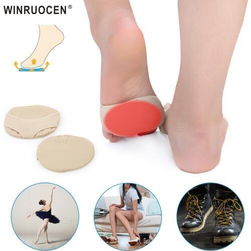 Silicone Gel Forefoot Pad for High Heels Cushion Toes Separator Half Yard Pads Pain Relief Sock Invisible Anti-slip Foot Inserts
