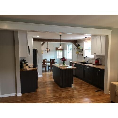 Modern Kitchen Cabinet Design With Shaker Style Solid Wood Door