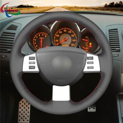 DIY Hand-stitched Anti-Slip Wear-Resistant Steering Wheel Cover For Nissan Murano 04-08 Altima 04-06 Car Interior Decoration