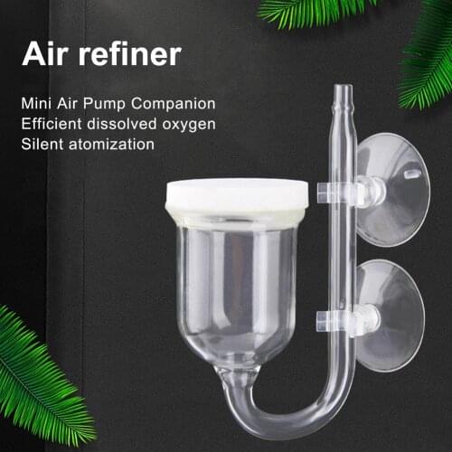 Glass Oxygen Refiner Aquarium Silent Oxygen Diffuser CO2 Air Refiner Fish Tank Bubble Stone Plate Nano Air Increases Sand