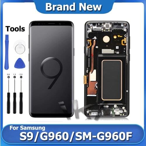 Super Amoled LCD Display S9 For Samsung Galaxy S9 Touch Screen Digitizer Top Quality Pantalla S9 G960 Screen Nomal Replacement