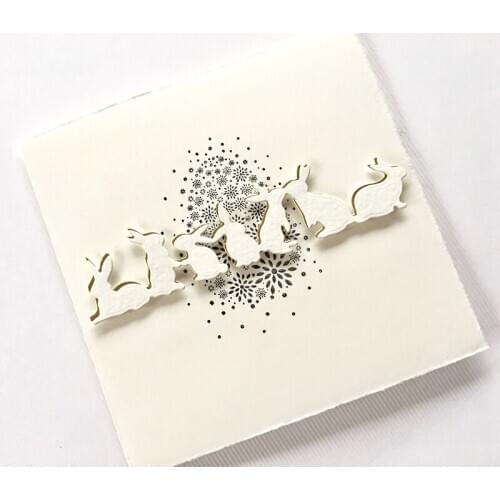 Little Rabbits Kiss Metal Cutting Dies Stencil for DIY Scrapbooking Photo Album Embossing Paper Cards Crafts 2019 New