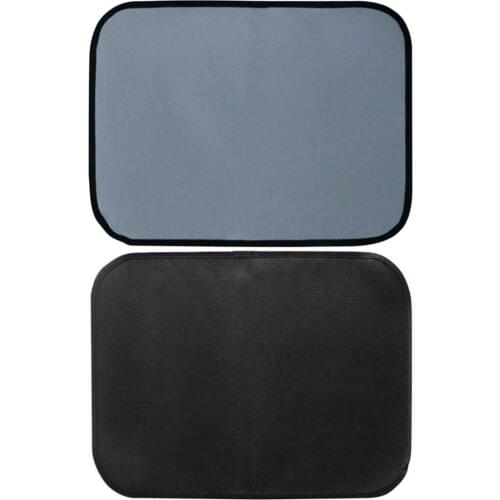 Outdoor Camping Fireproof Cloth Premium Under Grill Mat Fireproof High Temperature Resistant Pad Silicone Coating Pad 2 Size