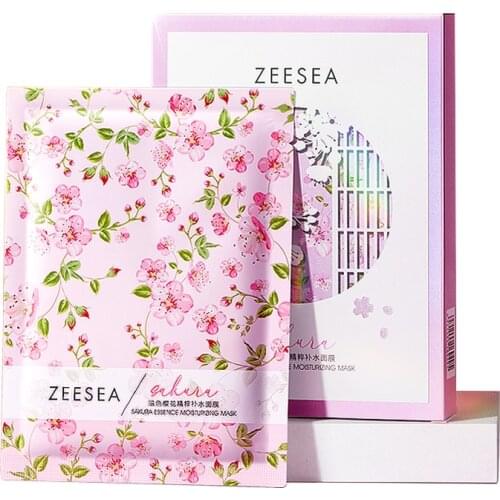 ZEESEA Color Sakura Essence Moisturizing Mask（5 pieces/box