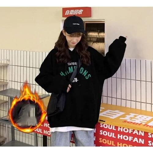 Womens Wear Spring And Autumn Korean Sports Shirt Harajuku Loose Hooded Top With Long Sleeve Womens Fashion Oversized Hoodie