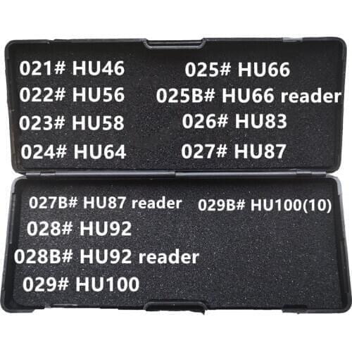021-029B# LiShi 2 in 1 HU46 HU56 HU58 HU64 HU66 HU83 HU87 HU92 HU100 HU100(10) reader Locksmith Tools For All Types