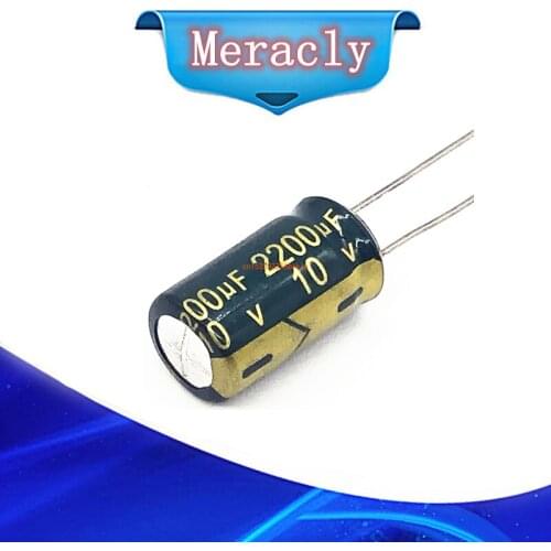 10pcs/lot 10V 2200UF 10*17 aluminum electrolytic capacitor size 10X17mm 2200UF 10v 20