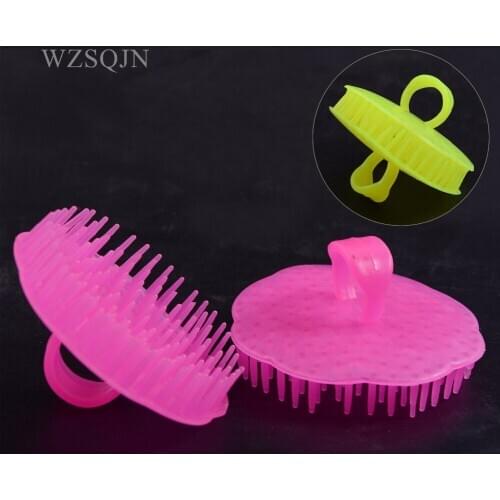 2Pcs Pro Salon Hair Styling Tools Hair Scalp Massage Comb Hair Shampoo Washing Exfoliation Hairbrush Hairdressing Cleaning Tools