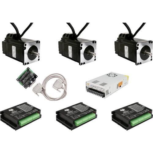 EU SHIP 3axis HBS57+23SSM2440-EC1000 nema23 2 Phase 4.0A 133mm Length Hybrid Servo Closed Loop for CNC router