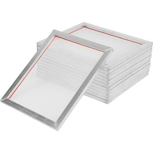 5Pcs A5 Screen Printing Aluminium Frame Stretched 32*22cm With 32T-120T Silk Print Polyester Mesh for Printed Circuit Boards