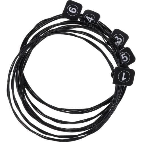 6Pcs/Set Classic Guitar String 028-045 Color Plated Wire with Great Tone & Hard Tension for the guitar beginners