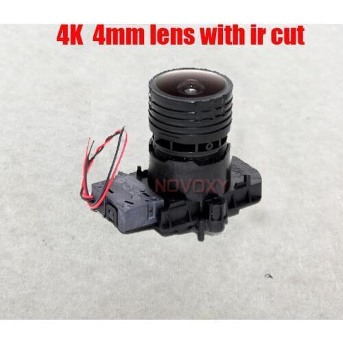 Free shipping 4mm 4K Lens 8MP Megapixel Fixed M12 Small Lens with ir cut For 4K IP CCTV camera