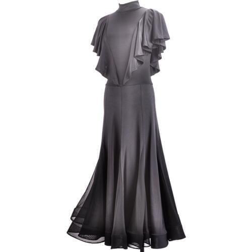 Black Pool Ballroom Dancing Serve Ballroom Dancing Small High Lead Lace Will Pendulum Skirt Performance Match Practice Serve