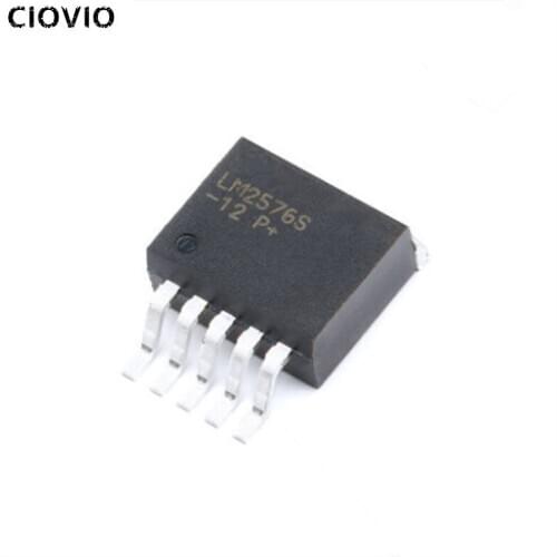 CIOVIO 5PCS LM2576SX-12/NOPB LM2576SX-12 TO263-5 LM2576SX LM2576-12 LM2576 TO263