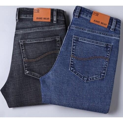 High Quality MenS Thin Slim Jeans Classic Fashion Loose Casual Stretch Denim Trousers Male Spring And Summer Trendy Brand Pants